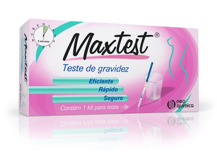 marca de exame de gravidez