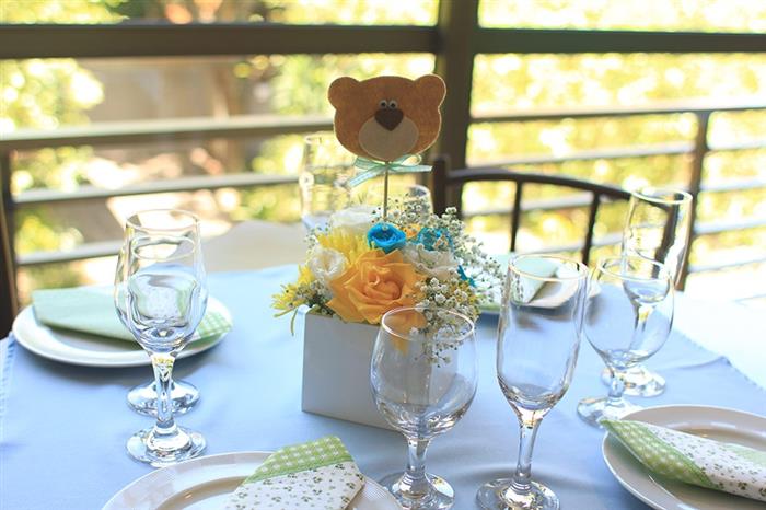 enfeite de mesa cha de bebe 