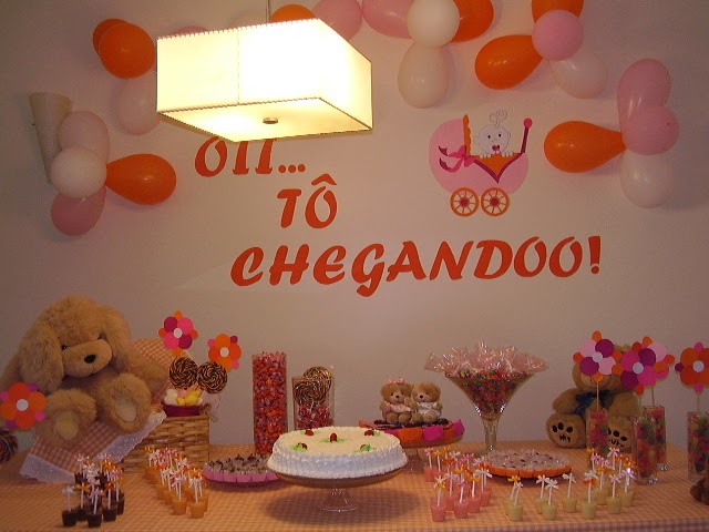 cha de bebe decoração imagens