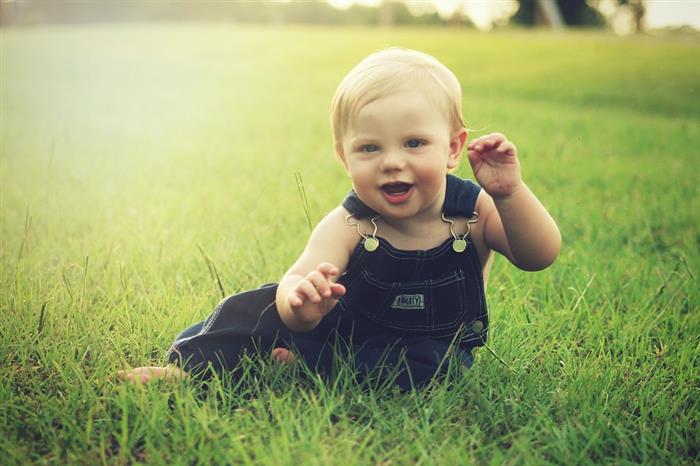 fotos de bebe no campo