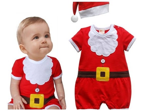 O bebê vai adorar se vestir como o Papai Noel. (Foto: Divulgação).