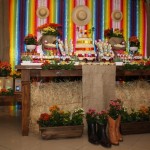 Decoração para chá de bebê com tema de festa junina