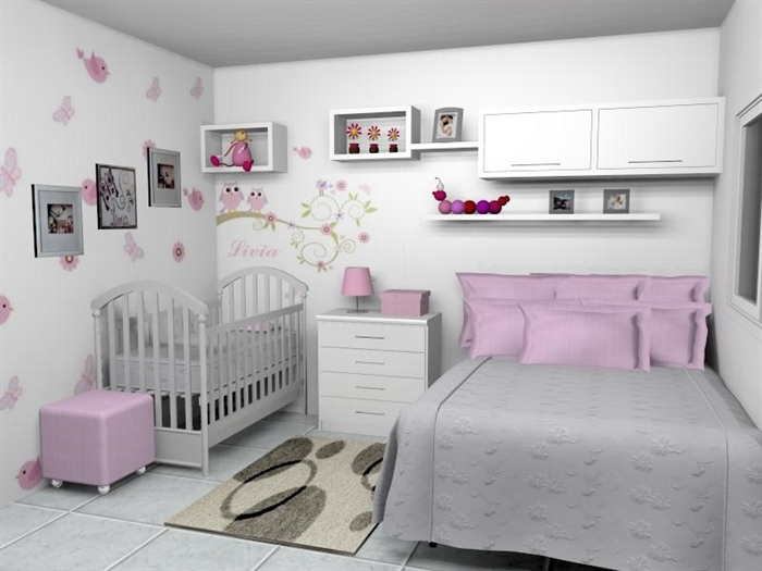 Decoração De Quarto De Bebe Junto Com A Mae