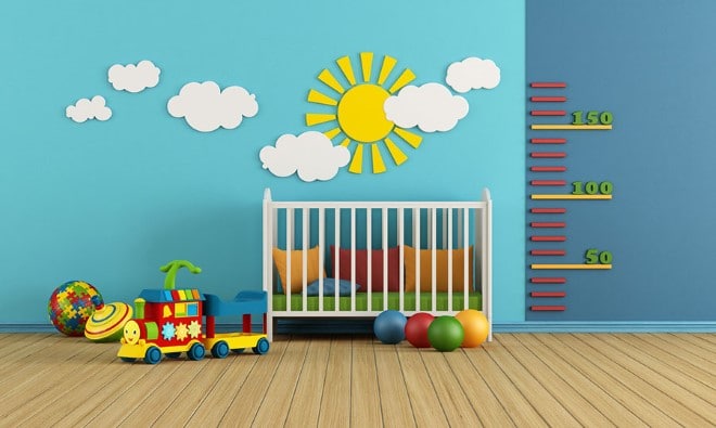 papel de parede decoração quarto bebe