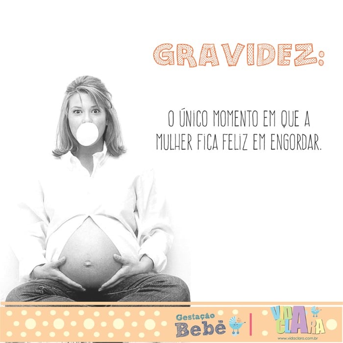 frase gravidez engraçada