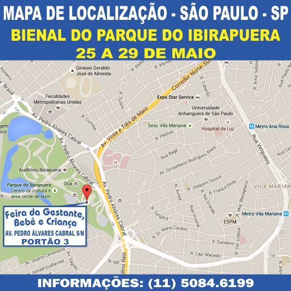 mapa da localização