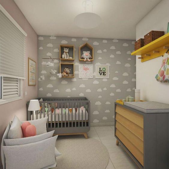 decoração quarto de bebe simples