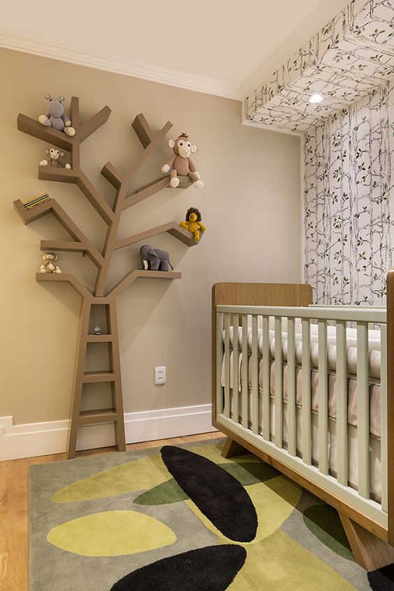 nichos decorados para quarto de bebe