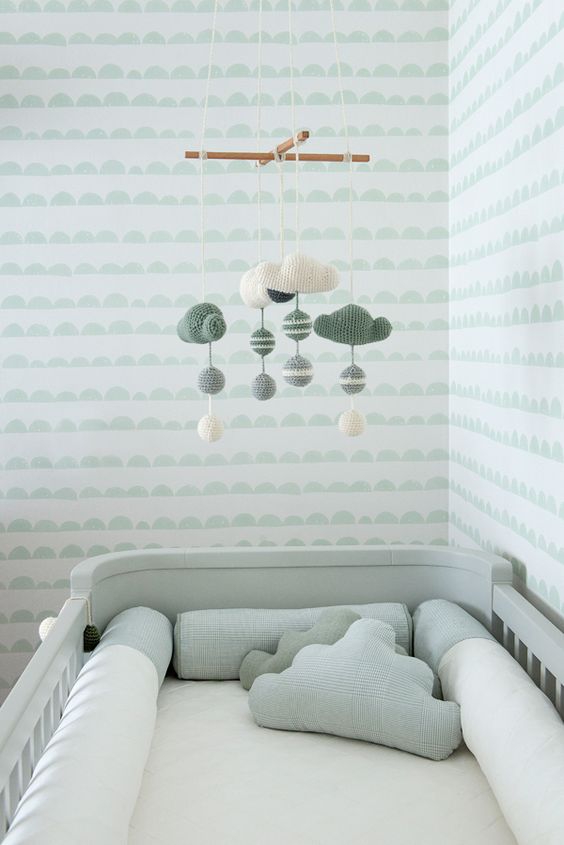 decoração de quarto de bebê feminino simples