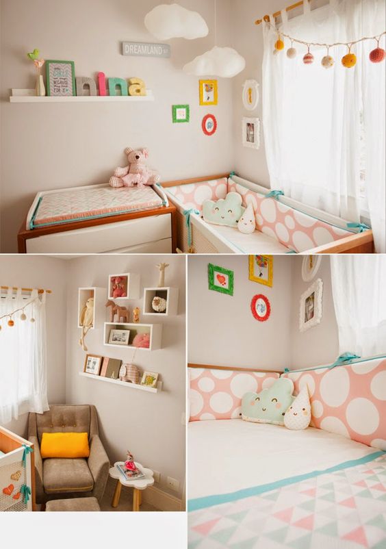 decoração quarto bebe menina rosa