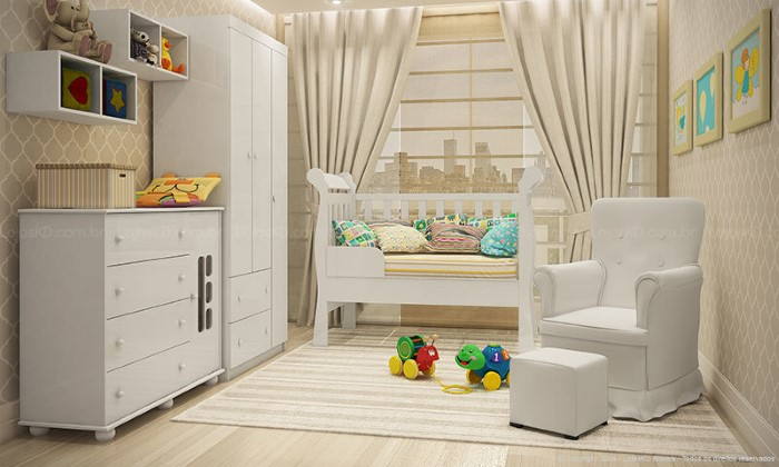 quarto do bebe com nichos