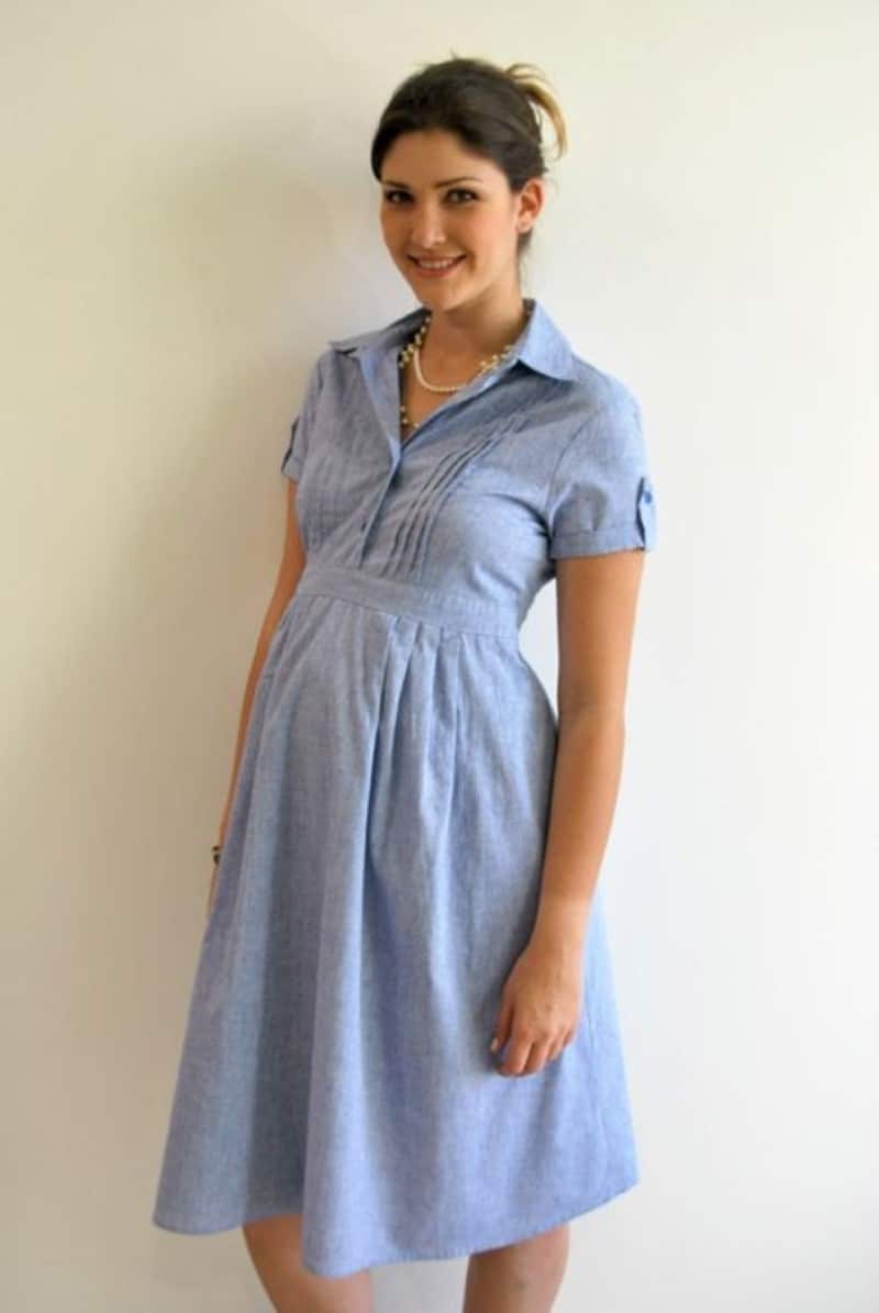modelo de vestido para gestantes