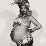 Beyoncé faz chá de bebê africano e tamanho da barriga surpreende