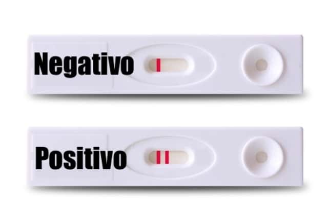 fotos de um teste de gravidez positivo