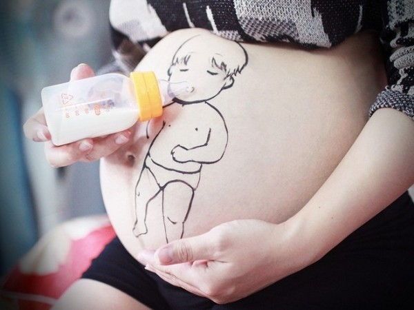 O que desenhar na barriga da gravida