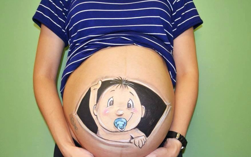 Desenhos para desenhar na barriga de gravida