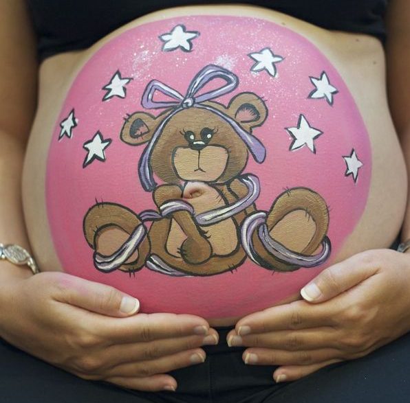 Desenho barriga de gravidez