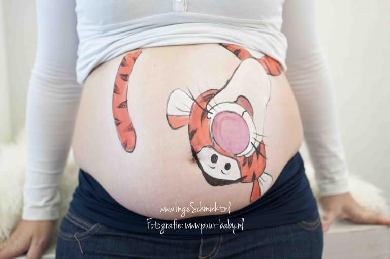 Desenho Na Barriga De Gravida Simples