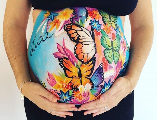 Como fazer pintura na barriga de gravida