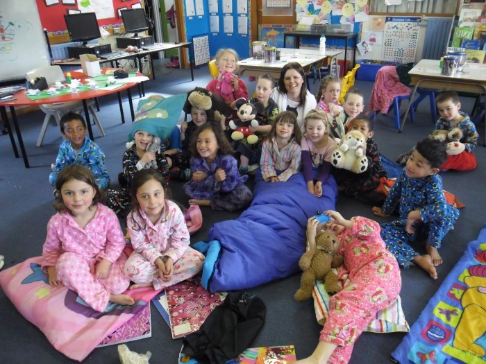 noite do pijama na escola