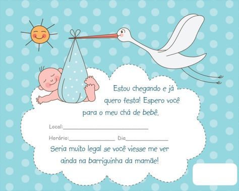 ▷ Convite de Chá De Bebê  Modelos incríveis Editáveis grátis