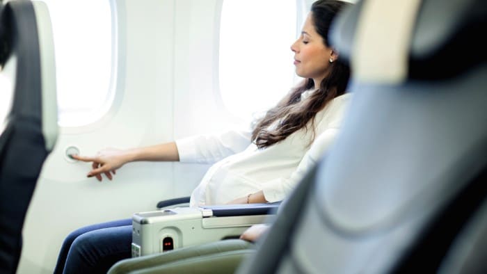viagem de avião na gravidez