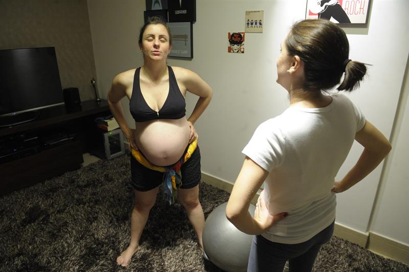 exercicio para colica na gravidez