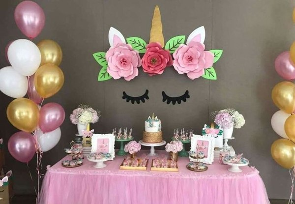 festa cha de bebe unicornio