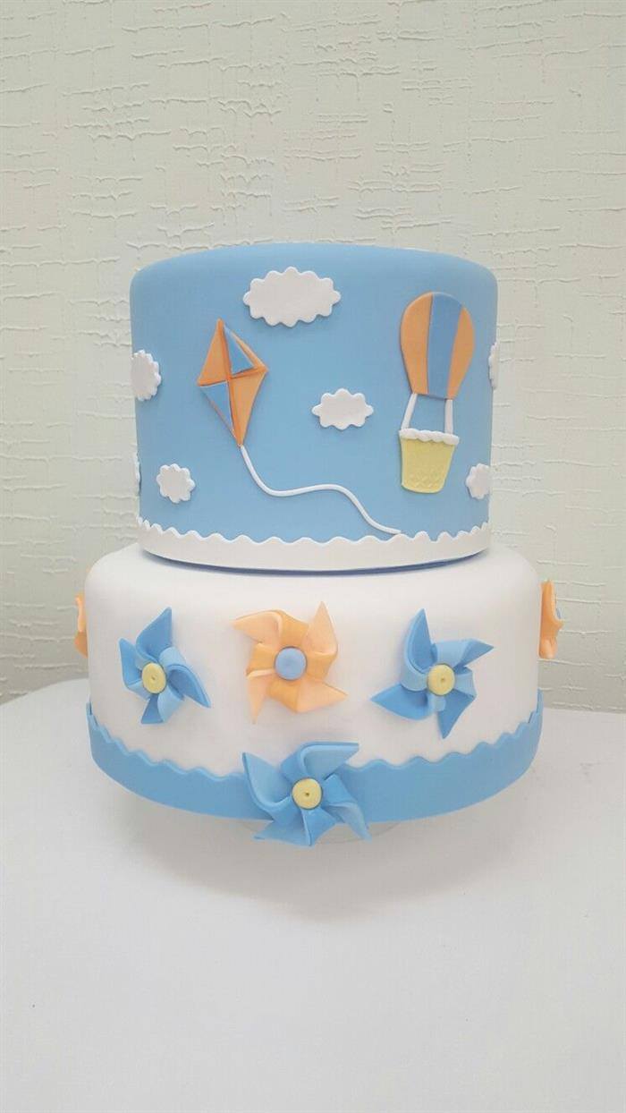 bolo para batizado decorado