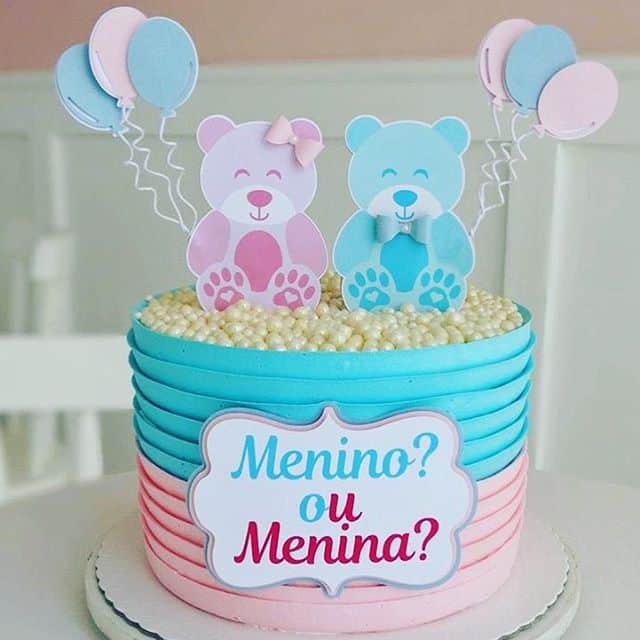 Bolo Para Cha De Bebe Feminino E Masculino 67 Fotos