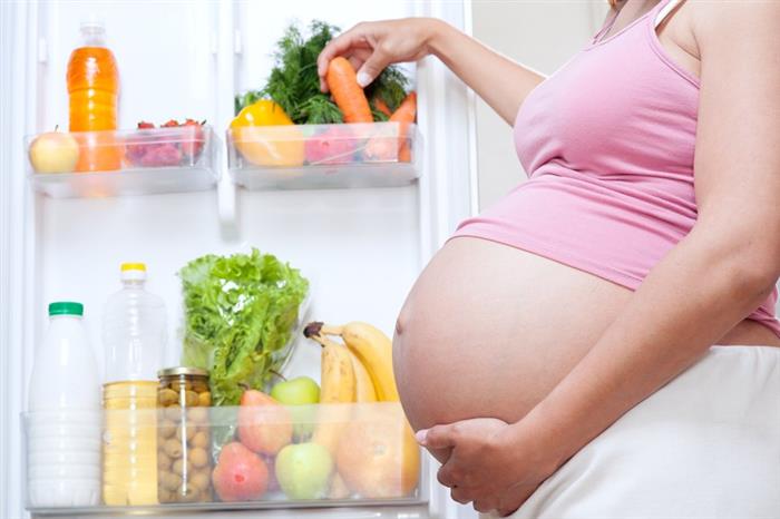 alimentação de uma gravida