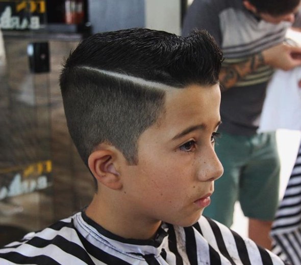 corte degradê masculino infantil