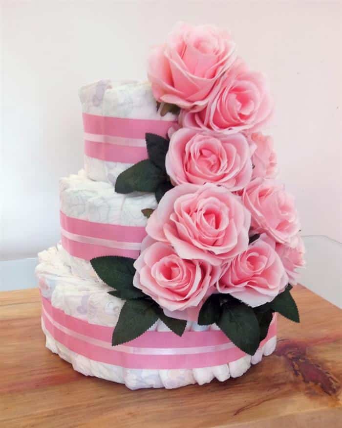 bolo decorado com flores