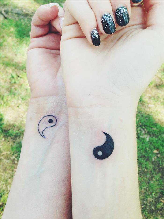 tatuagem Yin e yang