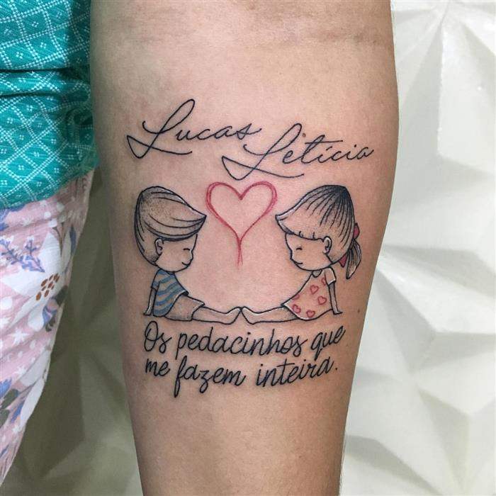 tattoo para filhos gemeos