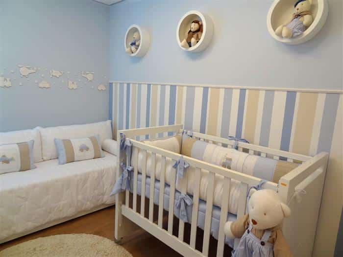 quarto de bebê masculino azul