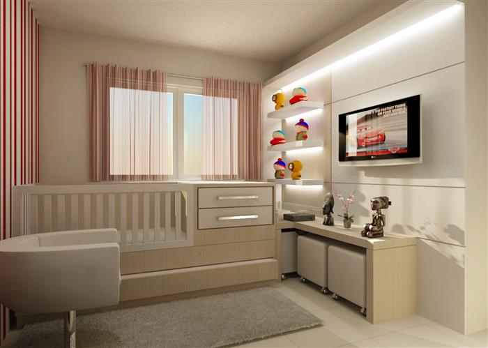 quarto de bebe simples feminino