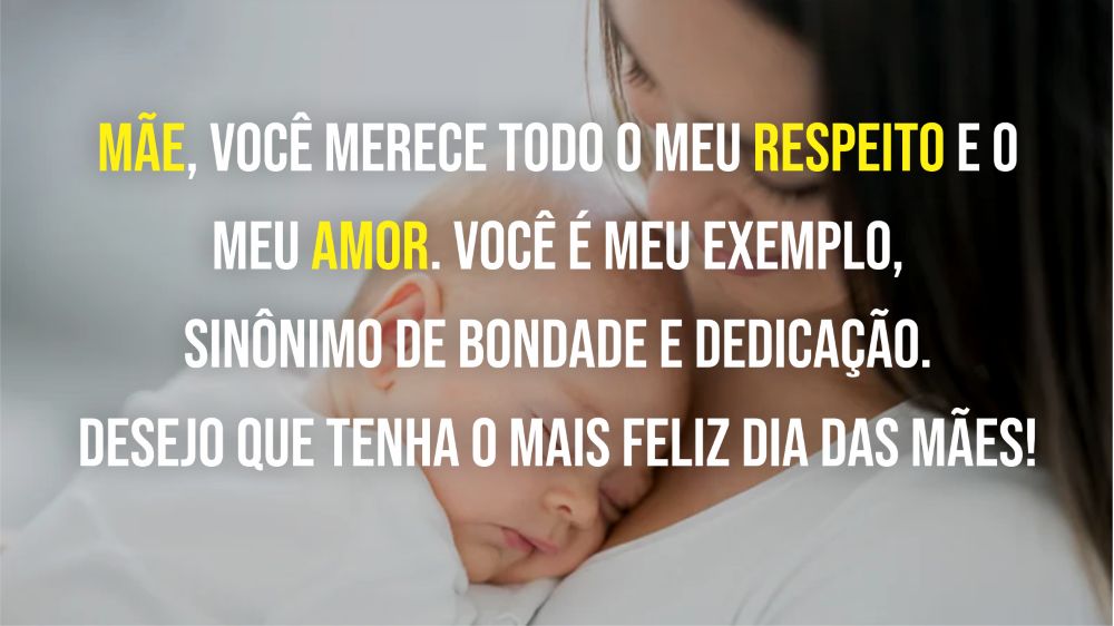 mensagem emocionante de dia das mães