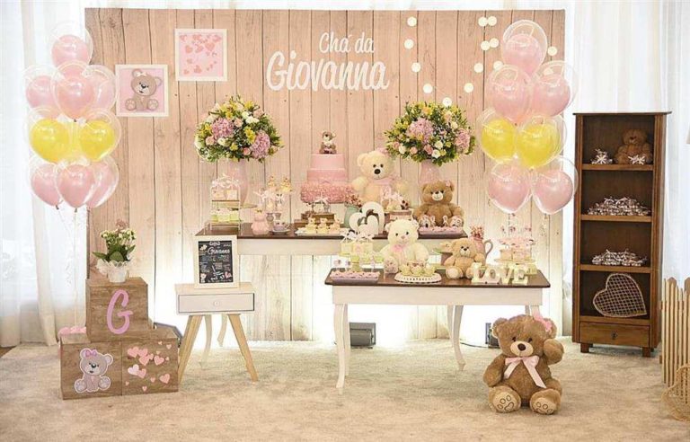 Decoração de chá de fralda: 50 ideias simples e fofas para a festa