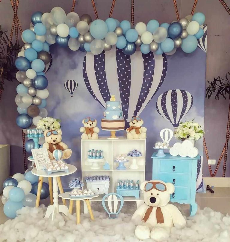 Decoração de chá de fralda: 50 ideias simples e fofas para a festa