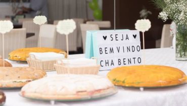 comida para chá de bebê a tarde