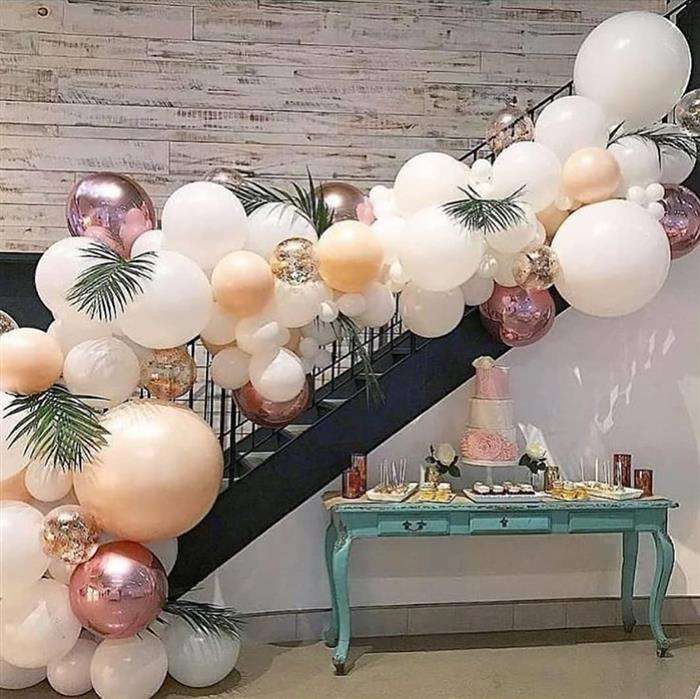 decoração com balões mesa