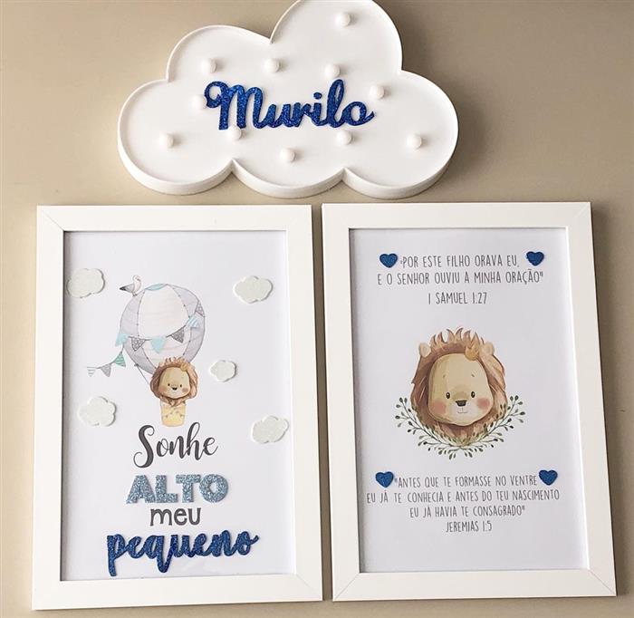 quadros para quarto de bebe masculino