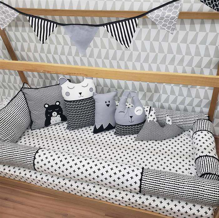 quarto de bebe masculino cinza