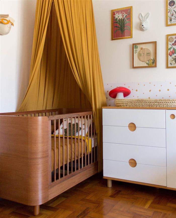 quarto de bebe feminino amarelo