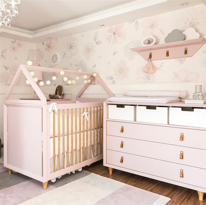 quarto de bebe feminino nuvens