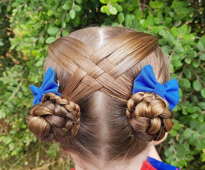 penteado com trança