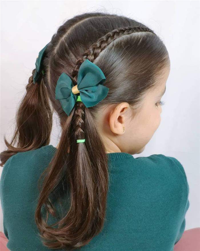 penteado infantil para escola