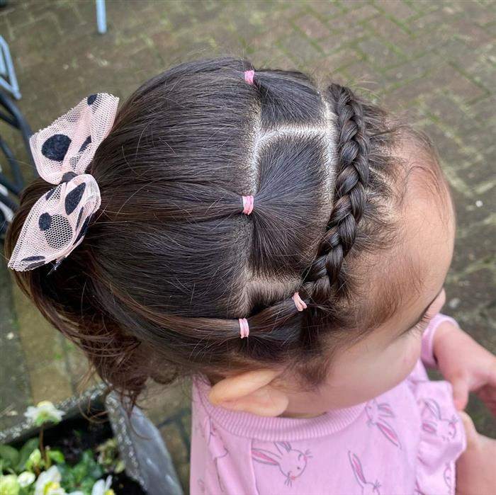 penteado infantil para ir para escola