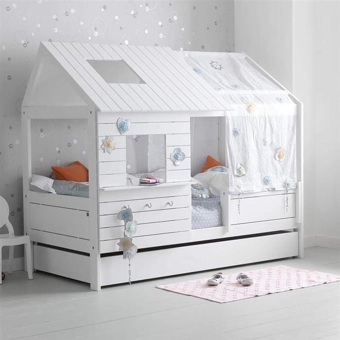 quarto de bebe cinza e branco